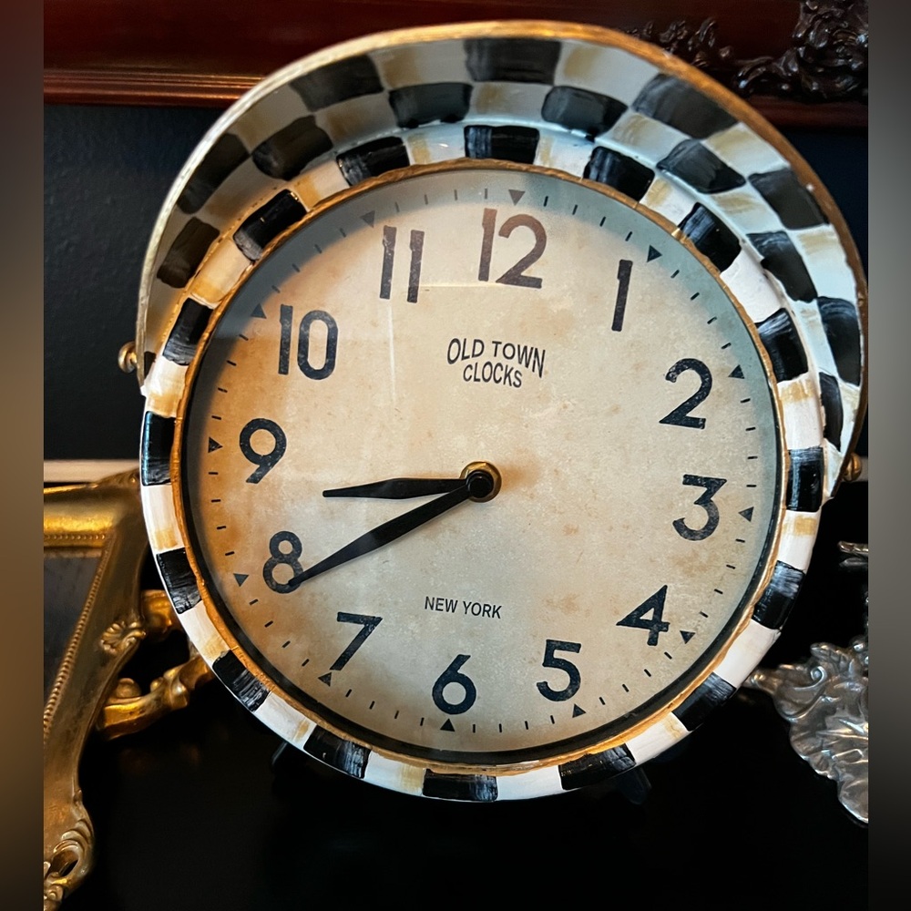 Hand painted clock.